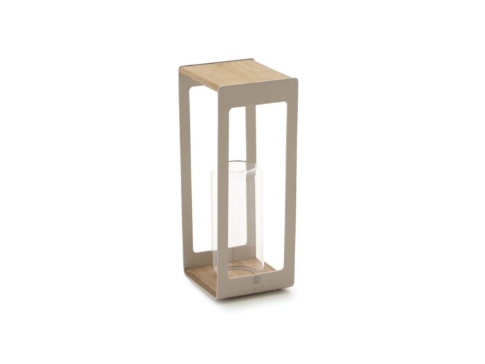 SUNS Zara M lantaarn 22x19x50cm Laagste prijsgarantie! – Taupe