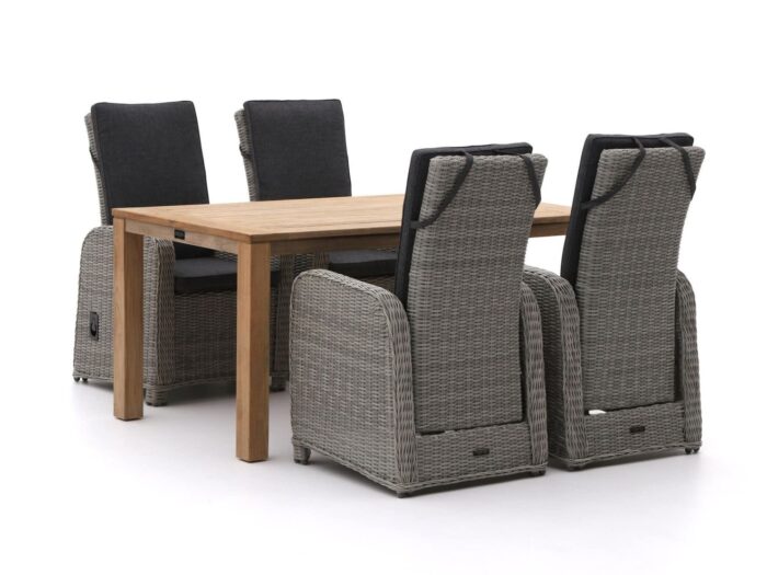 Intenso Furniture Intenso Umbria/ROUGH-S 160cm dining tuinset 5-delig verstelbaar Laagste prijsgarantie! – Bruin