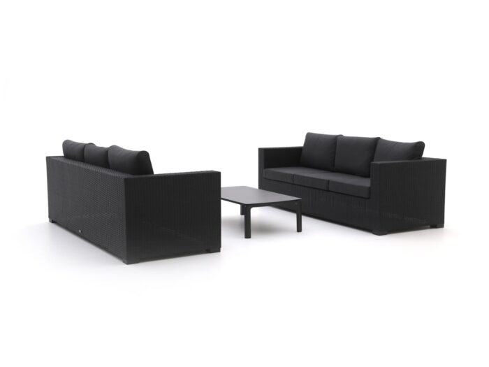 Forza Furniture Forza Giotto/Ciane bank loungeset 3-delig Laagste prijsgarantie! – Zwart