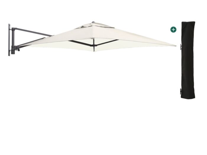 Shadowline muurparasol 200x200cm Laagste prijsgarantie! – Wit