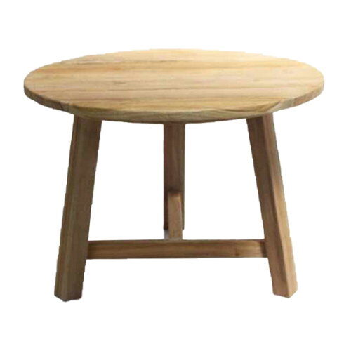 Van der leeden Teak tafel wood D70xH50cm – hout