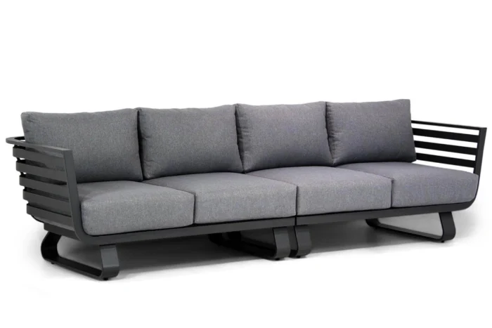Santika Furniture Sovita lounge tuinbank 2-delig - Grijs-antraciet