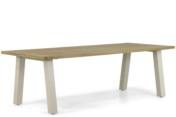 Lifestyle Garden Furniture Glasgow dining tuintafel 240 x 100 cm – Taupe-naturel-bruin