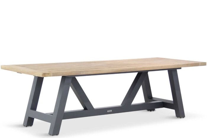 Lifestyle Garden Furniture Trente dining tuintafel 260 x 100 cm – Grijs-antraciet