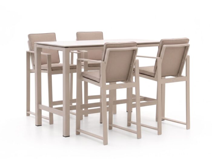 Bellagio tuinmeubelen Vazzola/Trecenta 150cm barset 5-delig – Bruin