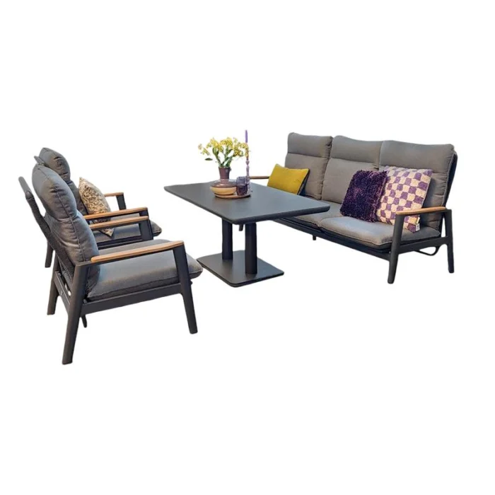Trestino Beauval Lounge- diningset Antraciet