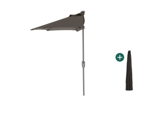 Shadowline balkonparasol 255x135cm Laagste prijsgarantie! – Zwart