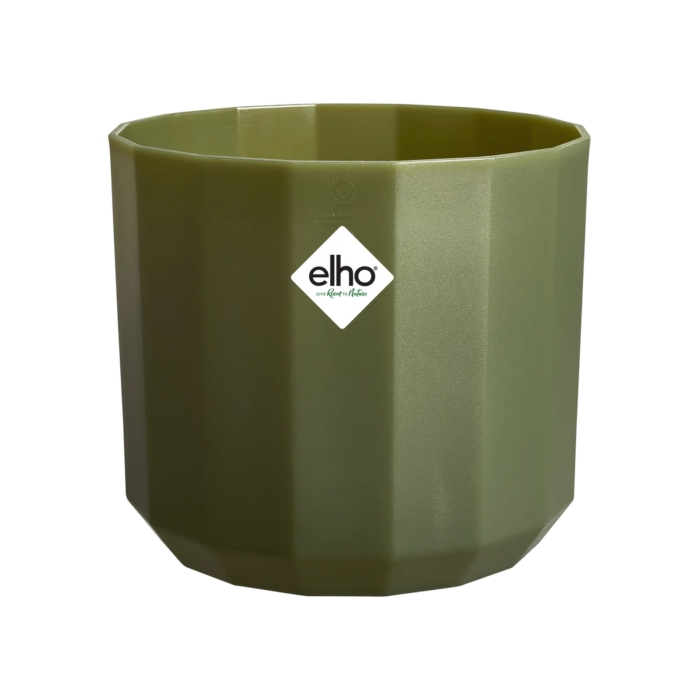 Elho Facet rond 17 cm bos groen bloempot