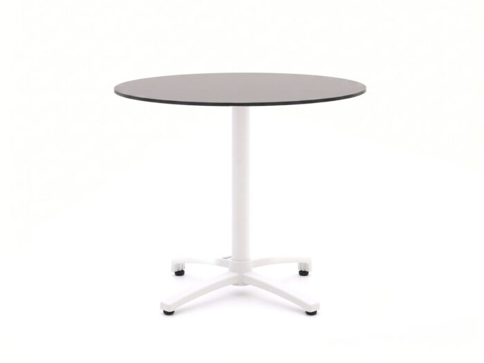 Bellagio tuinmeubelen Bellagio Canzo klaptafel ø80cm (h:73cm) Laagste prijsgarantie! – Wit