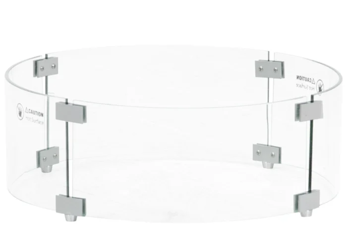 Lifestyle Garden Furniture glasset rond voor inbouwbrander - Transparant