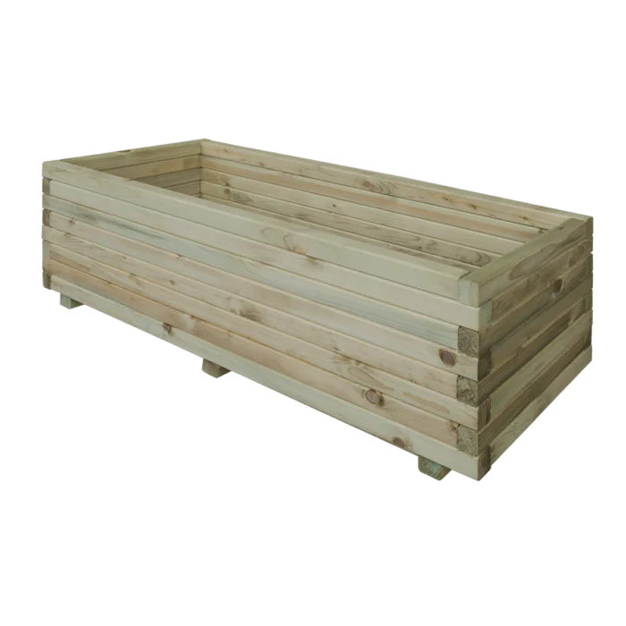 Houten plantenbak rechthoek grenen 92cm