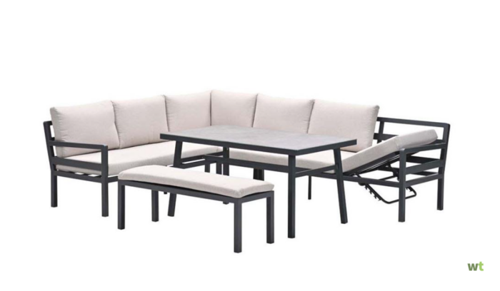 Warentuin Collection Outlet ZB: Corsica lounge-dining set links 4-delig (8713002008241)