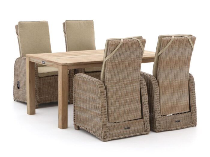 Intenso Furniture Intenso Umbria/ROUGH-S 160cm dining tuinset 5-delig verstelbaar Laagste prijsgarantie! – Bruin