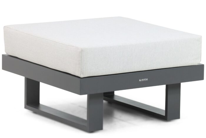 Lifestyle Garden Furniture Lorenzo lounge voetenbank – Grijs-antraciet