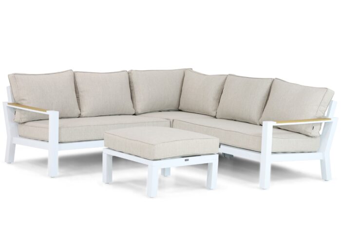 Lifestyle Garden Furniture Bilbao hoek loungeset 4-delig – Wit