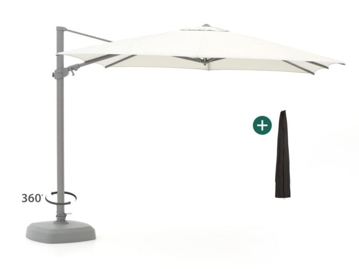 Shadowline Austin zweefparasol 300x300cm Laagste prijsgarantie! – Wit