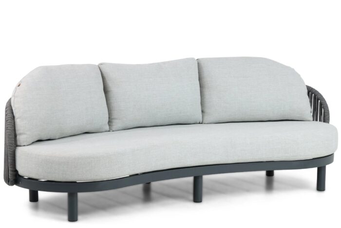 Santika Furniture Nanda lounge tuinbank 3-zits – Grijs-antraciet