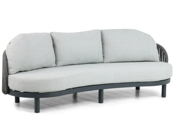 Santika Furniture Nanda lounge tuinbank 3-zits - Grijs-antraciet