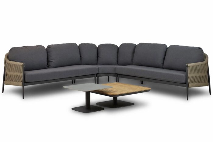 Coco Romeo/Ralph 90/60 cm hoek loungeset 5-delig – Taupe-naturel-bruin