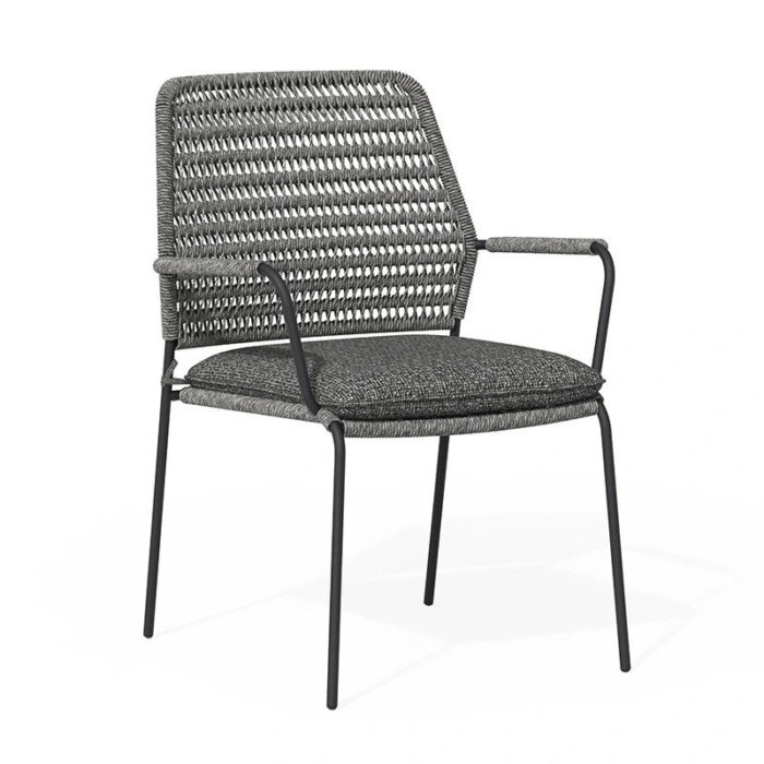 Tierra outdoor David Dining Tuinstoel Charcoal – grijs