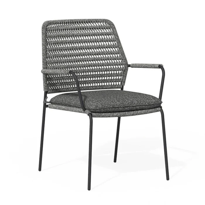 Tierra outdoor David Dining Tuinstoel Charcoal - grijs