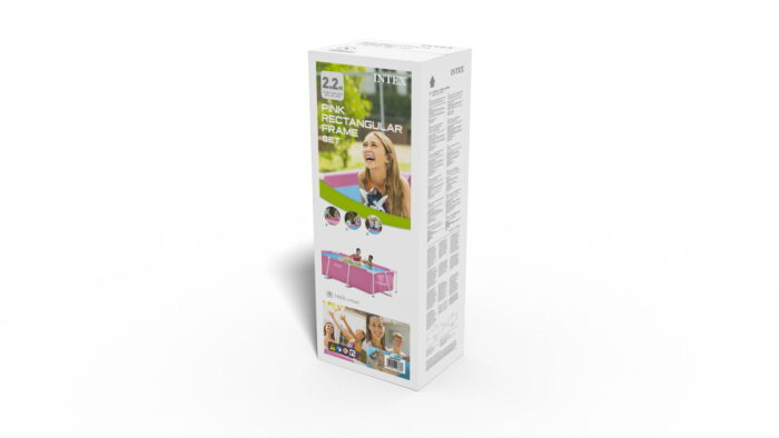 Intex Opzetzwembad roze 220x150x60 cm