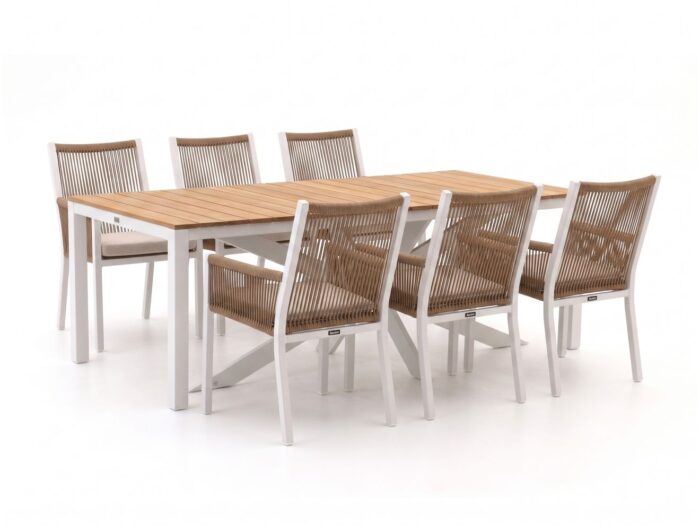 Manifesto Furniture Rivola/Furato 220cm dining tuinset 7-delig