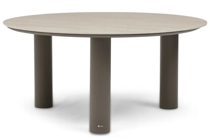 Coco Trino dining tuintafel 158 cm - Taupe-naturel-bruin