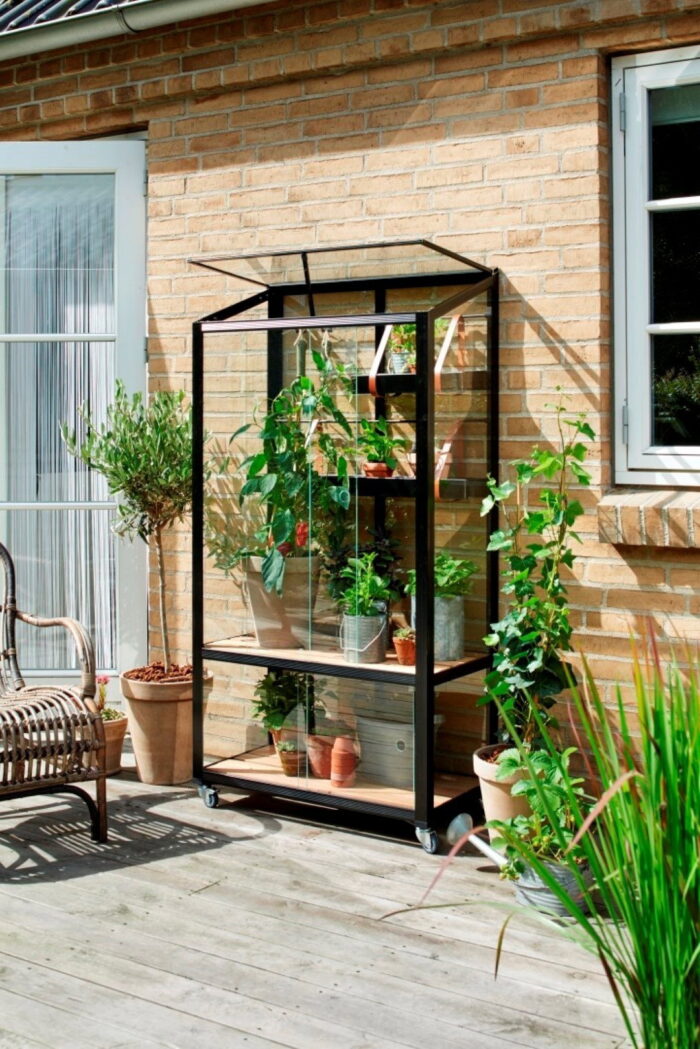 Royal well Muurkas City Garden zwart van veiligheidsglas 4mm – tweekleurig