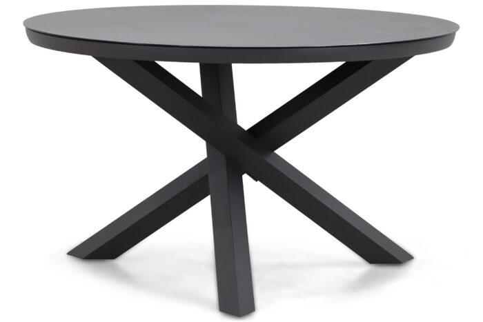 Lifestyle Garden Furniture Livorno dining tuintafel 125 cm – Grijs-antraciet