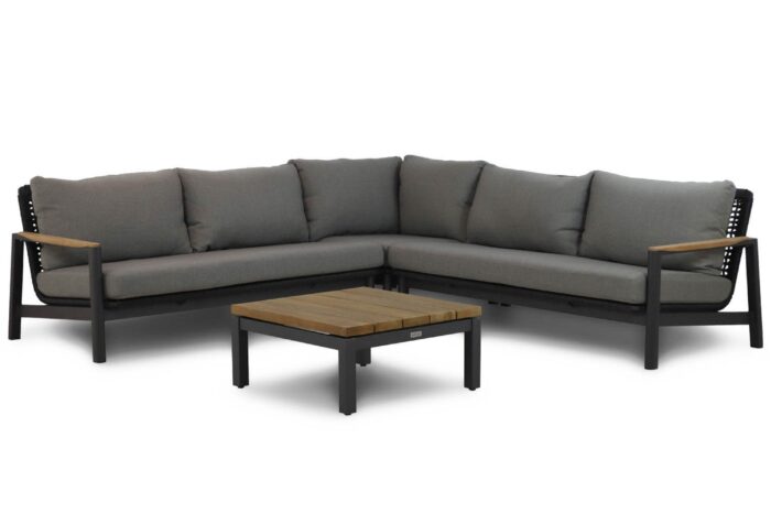 Coco Ralph/Riviera 75 cm hoek loungeset 4-delig – Grijs-antraciet