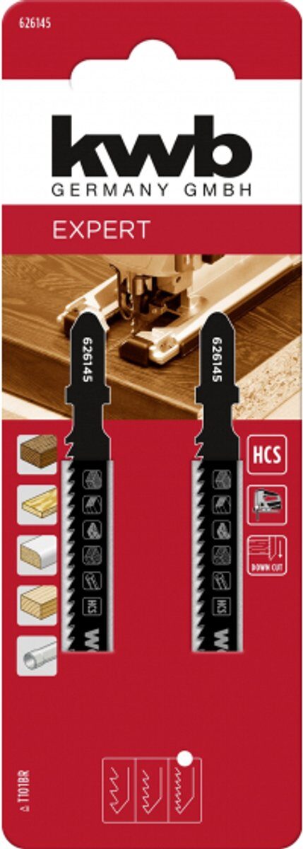 Kwb Decoupeerzaagblad fijn hout 2st II