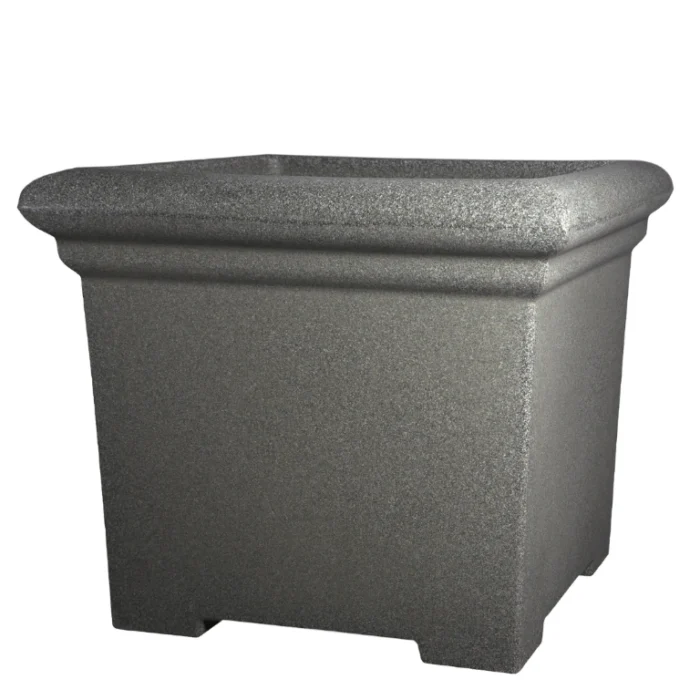Prestige Vierkante 200L grijze plantenbak bloempot - grijs