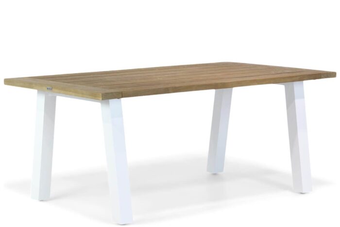 Lifestyle Garden Furniture Glasgow dining tuintafel 180 x 100 cm – Wit