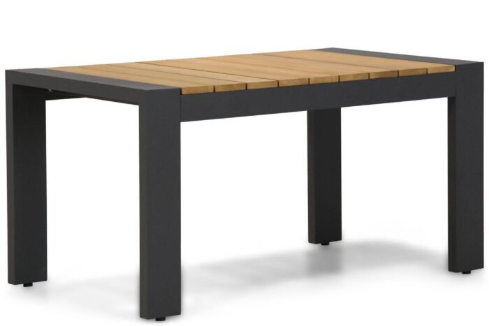 Lifestyle Garden Furniture Milano lounge/dining tuintafel 133 x 74 cm antraciet – Grijs-antraciet