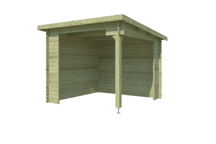 Outdoor life Overkapping Lara 275×275 Olijfgroen Geimpregneerd – hout