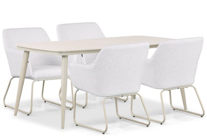Lifestyle Garden Furniture Lugo/Vienna 180 cm dining tuinset 5-delig – Grijs-antraciet