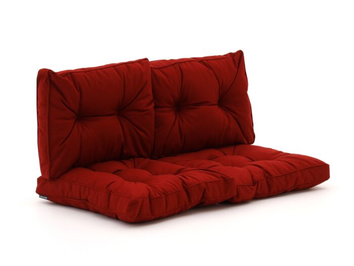 Madison Florance loungekussenset zit ca. 60x60cm rug ca. 60x40cm 4-delig Laagste prijsgarantie! – Rood