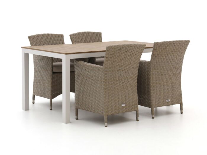 Forza Furniture Cecita/Fidenza 160cm dining tuinset 5-delig – Bruin