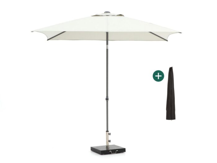 Shadowline Push-up parasol 250x200cm – Wit