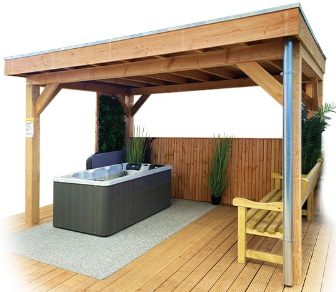 Buitengewoon de boet Veranda robuust 500×400 cm – bruin