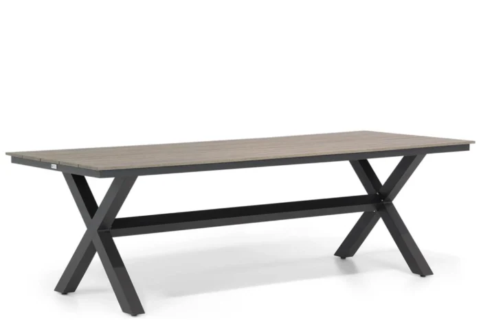 Lifestyle Garden Furniture Forest dining tuintafel 240 x 92 cm - Grijs-antraciet