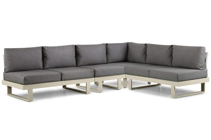 Lifestyle Garden Furniture Lorenzo hoek loungeset 4-delig – Taupe-naturel-bruin