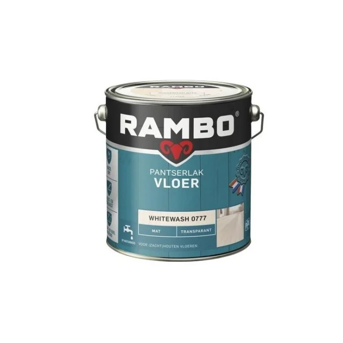 Rambo Pantserlak vloer tr. mat 777 2,5l - transparant