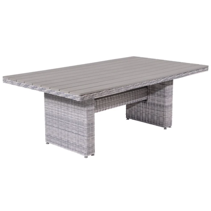 Garden impressions Tennessee L/D tafel 180x100 cloudy Grijs
