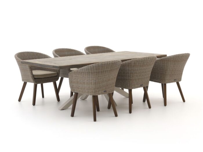 Intenso Furniture Intenso Tropea/Montorio 220cm dining tuinset 7-delig Laagste prijsgarantie! – Taupe