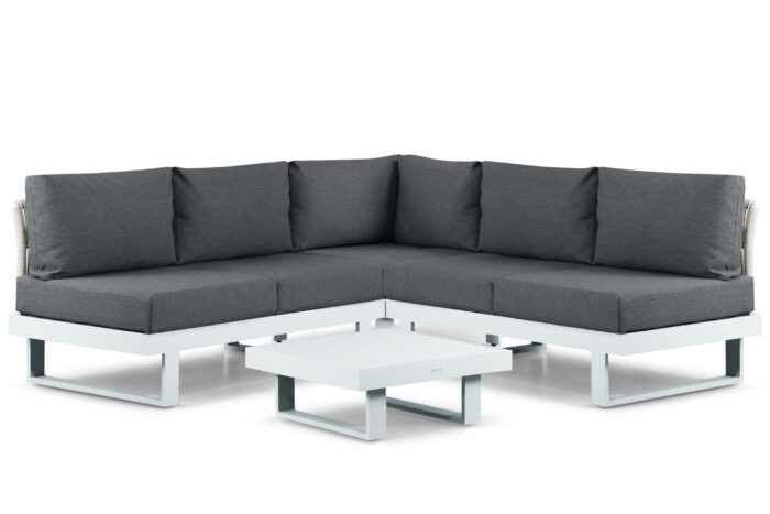 Lifestyle Garden Furniture Lorenzo hoek loungeset 4-delig – Wit