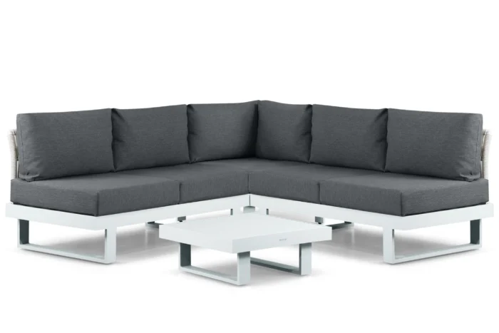 Lifestyle Garden Furniture Lorenzo hoek loungeset 4-delig - Wit