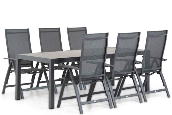 Presto Donato/Residence 220 cm dining tuinset 7-delig – Transparant