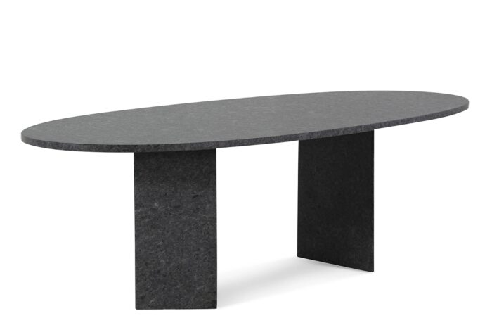 Garden Collections Graniet dining tuintafel ovaal 240 x 120 cm – Grijs-antraciet